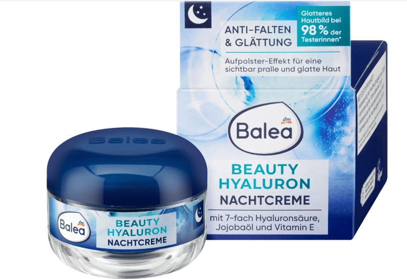 Crème de nuit beauté à l'acide hyaluronique, 50 ml