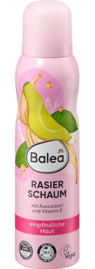 Mousse à raser à l'huile d'avocat et à la vitamine E, 150 ml