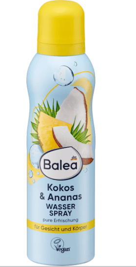 Eau en spray à la noix de coco et à l'ananas, 150 ml